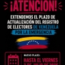 Juventud LAC extiende excepcionalmente el plazo de actualización del Registro de Electores para organizaciones venezolanas